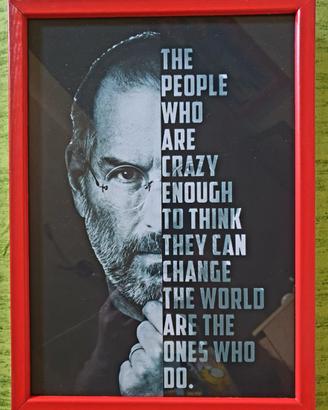 Quadro 21x29 con aforisma di Steve Jobs - Apple