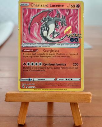 pokemon carta charizard lucente pokemon go