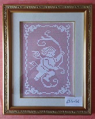 Quadro all’uncinetto 43,5x 74