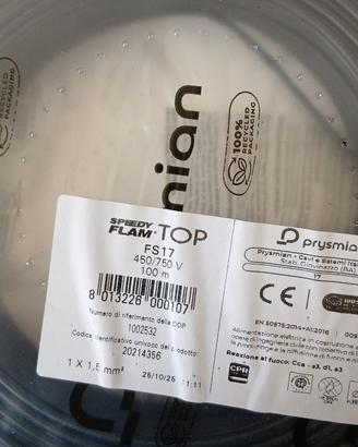 Cavo filo ele DIAM 1.5 + 2.5 mmq TOT Mt 600Mt