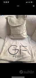 Gianfranco Ferrè Originale Borsa in Pelle Bianca