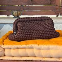 Borsa Clutch bag cioccolato