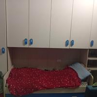 cameretta a ponte+ letto,con letto a cassetto sott