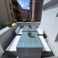 Tavolo Esterno Estendibile in Rattan e Vetro