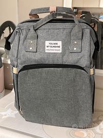 Zaino NEONATI con Fasciatoio Lettino viaggio NUOVO