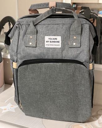 Zaino NEONATI con Fasciatoio Lettino viaggio NUOVO