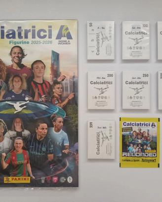 ALBUM CALCIATRICI 2025/2026 + SET COMPLETO FIGURIN