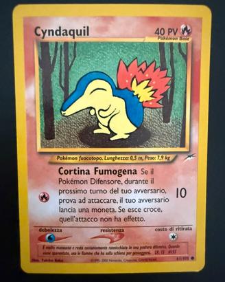 Cyndaquil Neo Destiny 61/105  Pokemon Italiano