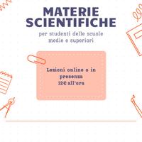 Ripetizioni materie scientifiche