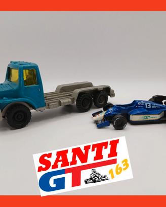 Camion carro attrezzi e auto formula 1:60 e 1:43