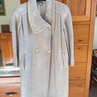 Elegante Cappotto in lana a doppiopetto beige