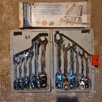 set 12 chiavi a cricchetto orientabile 