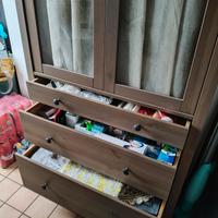 VETRINA + LIBRERIA GRIGIO TORTORA