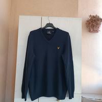 Pullover Lyle & Scott V Neck Casual Navy UK Moda M