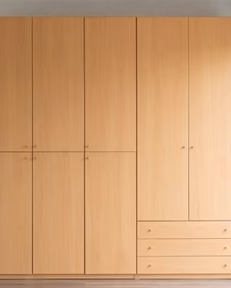 Armadio 5 ante e 3 cassetti - Misure 220x260x67 cm