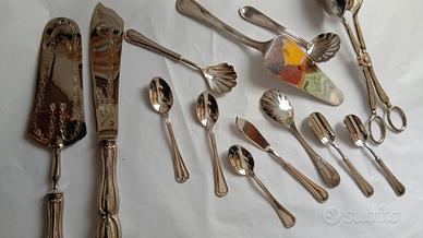 Servizio 13 pezzi misto Vintage Silver plate