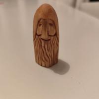 Scultura in legno di tiglio intagliata a mano