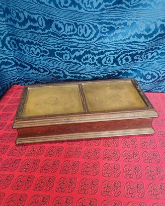 Cofanetto Sctolina Portagioie Antico In Legno E Ot