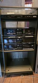 Impianto HI-FI Sanyo a Moduli Separati con mobile