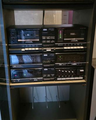 Impianto HI-FI Sanyo a Moduli Separati con mobile