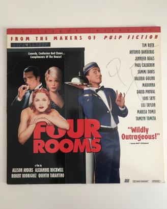 Quentin Tarantino Signed Four Rooms LaserDisc Cove
