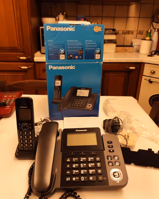 telefono fisso 2 in uno Panasonic nuovo