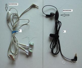 AURICOLARI STEREO JACK 2,5 mm con microfono