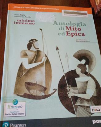 Libro scolastico " Antologia di Mito ed Epica "