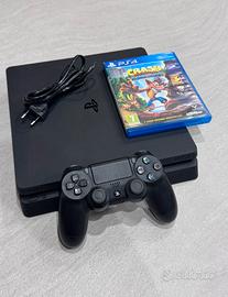 Play station 4 slim 1tb, joypad e Crash Bandicoot