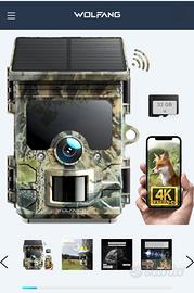 Camera visione notturna 4K 46MP, WiFi Bluetooth