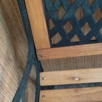 panca in legno e ferro 