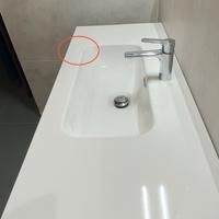 Lavabo bagno da incasso 100 cm (con difetto)