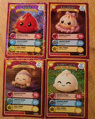 Squishy Dumpling lotto 4 carte ultrarare 