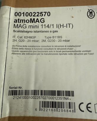 Scaldabagno Vaillant Scaldabagno atmomag mag mini