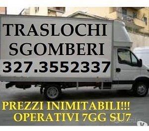 Traslochi e Sgomberi a prezzi inimitabili 7gg su7