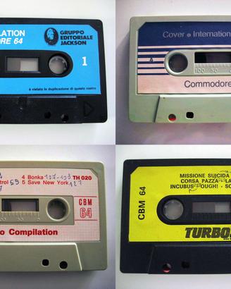 Cassette videogiochi Commodore 64