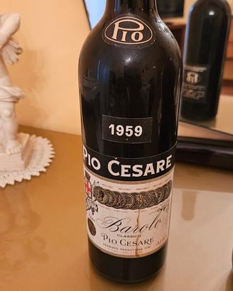 Bottiglia pregiata Barolo del '59 Pio Cesare