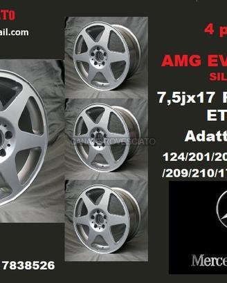 Cerchi AMG EVO SILVER 7,5X17 5x112 et37 mercedes