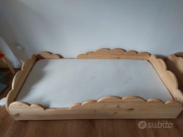 Letto bambino montessoriano con materasso in regal
