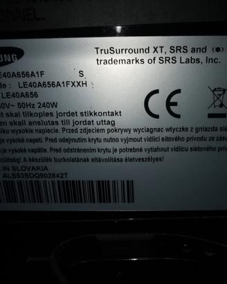 TV Samsung 40" Full HD (Serie 6) - Design Elegante