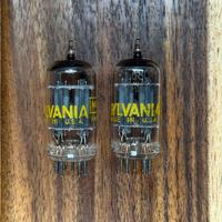 Coppia Sylvania 6680 / 12AU7A -Made in USA-Testate