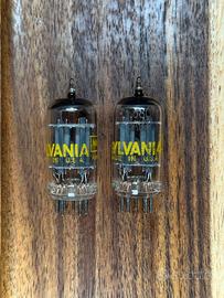 Coppia Sylvania 6680 / 12AU7A -Made in USA-Testate