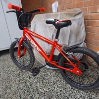 Bicicletta Cars Disney 16" con rotelle 4-7 anni