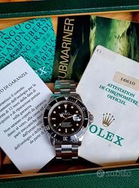 ROLEX SUBMARINER 16610 1991 IND CREMA COMPLETO 