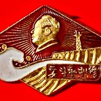 Cimelio Storico Spilla Originale Mao Zedong 1966
