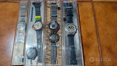 N.5 Swatch orologi da collezione Crono, scuba