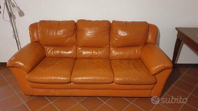 divanoletto  in pelle - 3 posti