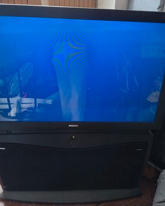 Philips -TV retro proiettore CRT 46' funzionante