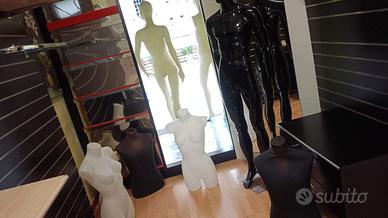 manichini interi e mezzo busto, uomo e donna 