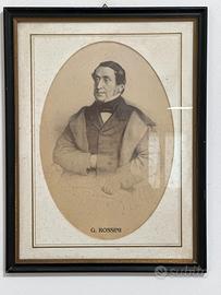 Ritratto d’Epoca: Gioachino Rossini stampa poster